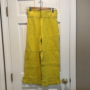Kaktus Bright Yellow Gathered Waist Pants